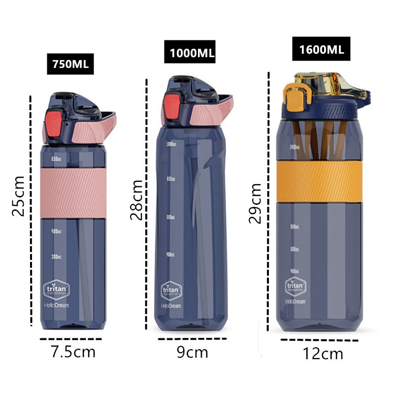 Material Water Bottle With Straw Eco-Friendly