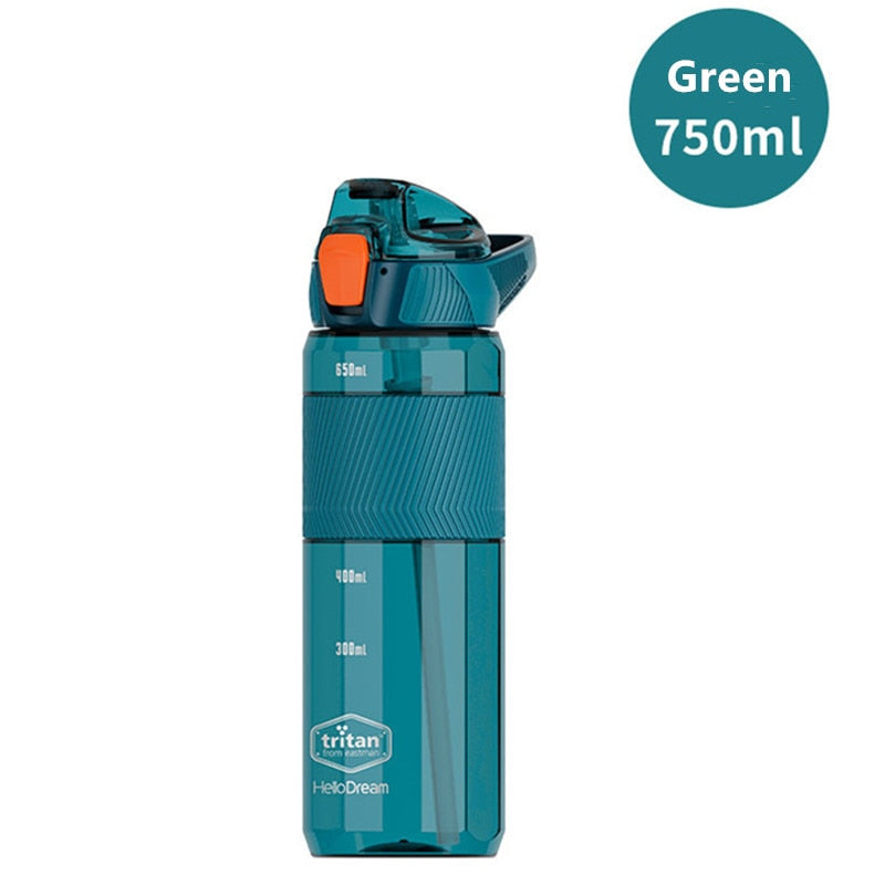Material Water Bottle With Straw Eco-Friendly