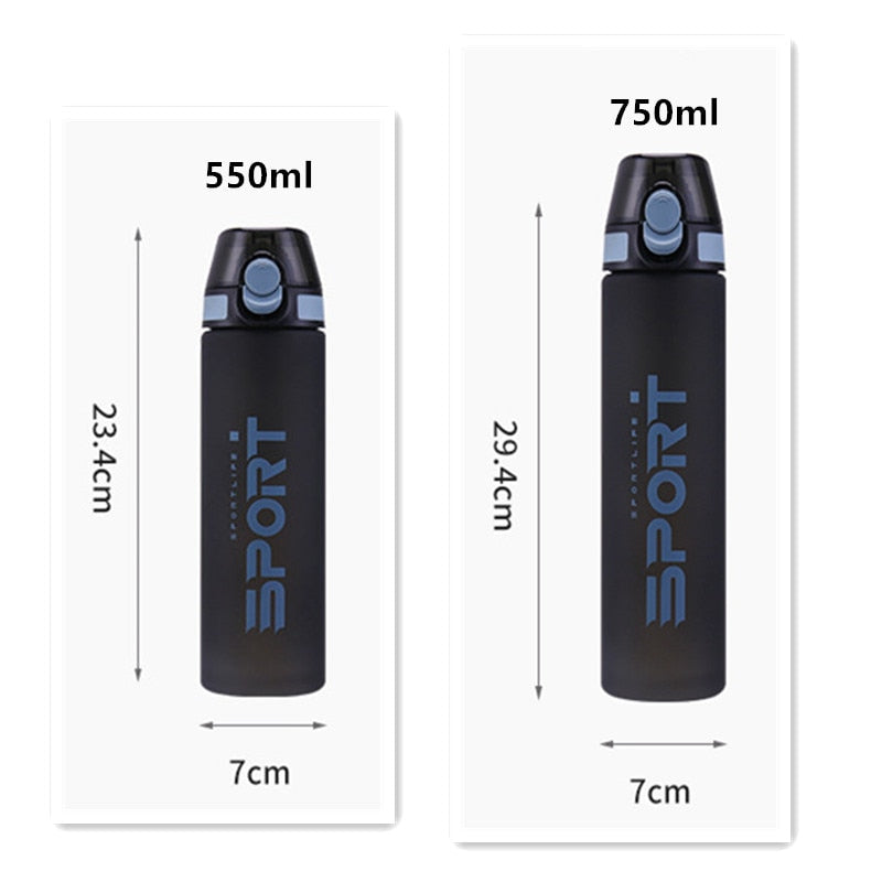 550ml/750ml High Quality Plastic Water Bottle