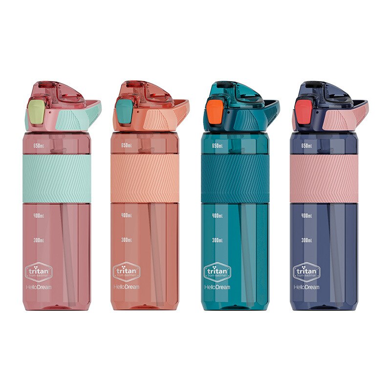 Material Water Bottle With Straw Eco-Friendly