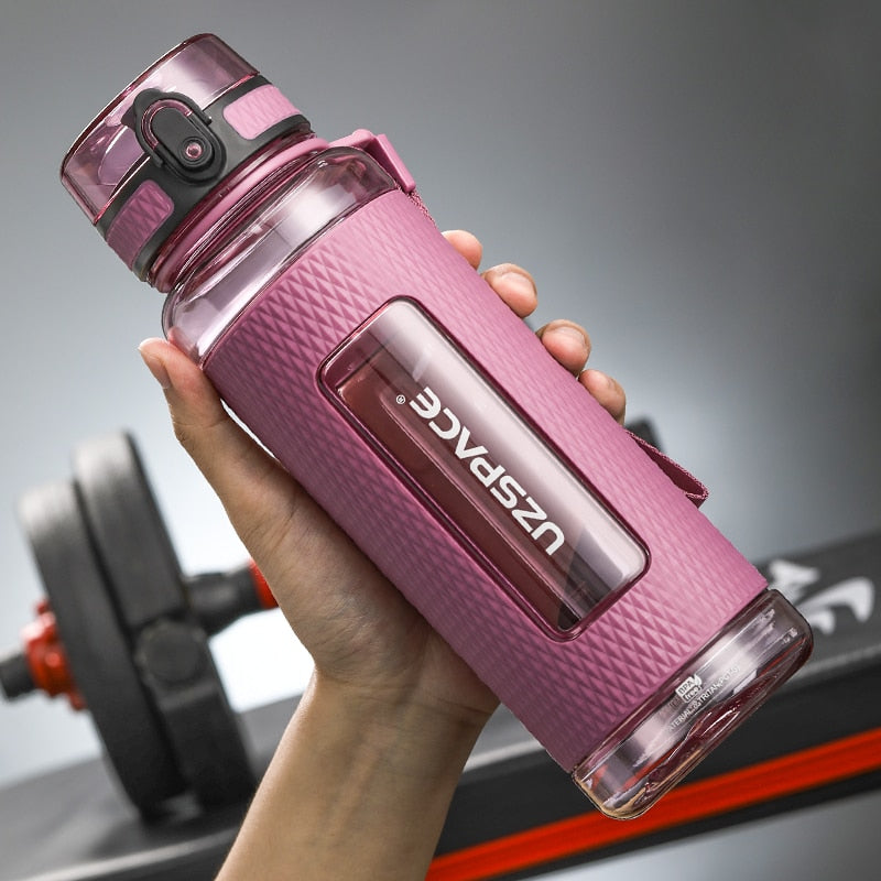 UZSPACE Sports Water Bottles Gym Leak-proof