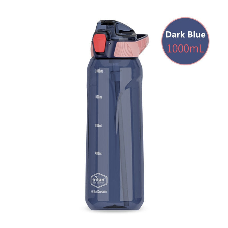 Material Water Bottle With Straw Eco-Friendly