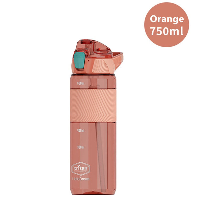 Material Water Bottle With Straw Eco-Friendly