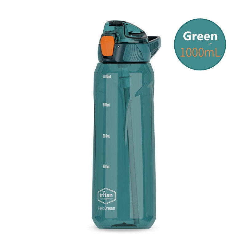 Material Water Bottle With Straw Eco-Friendly