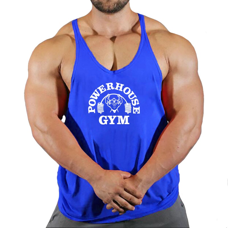 Fitness Clothing Gym T-shirts Suspenders