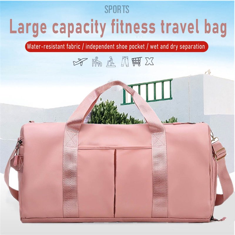 High-Quality Pink Duffle Bag