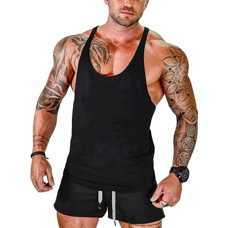 Fitness Clothing Gym T-shirts Suspenders