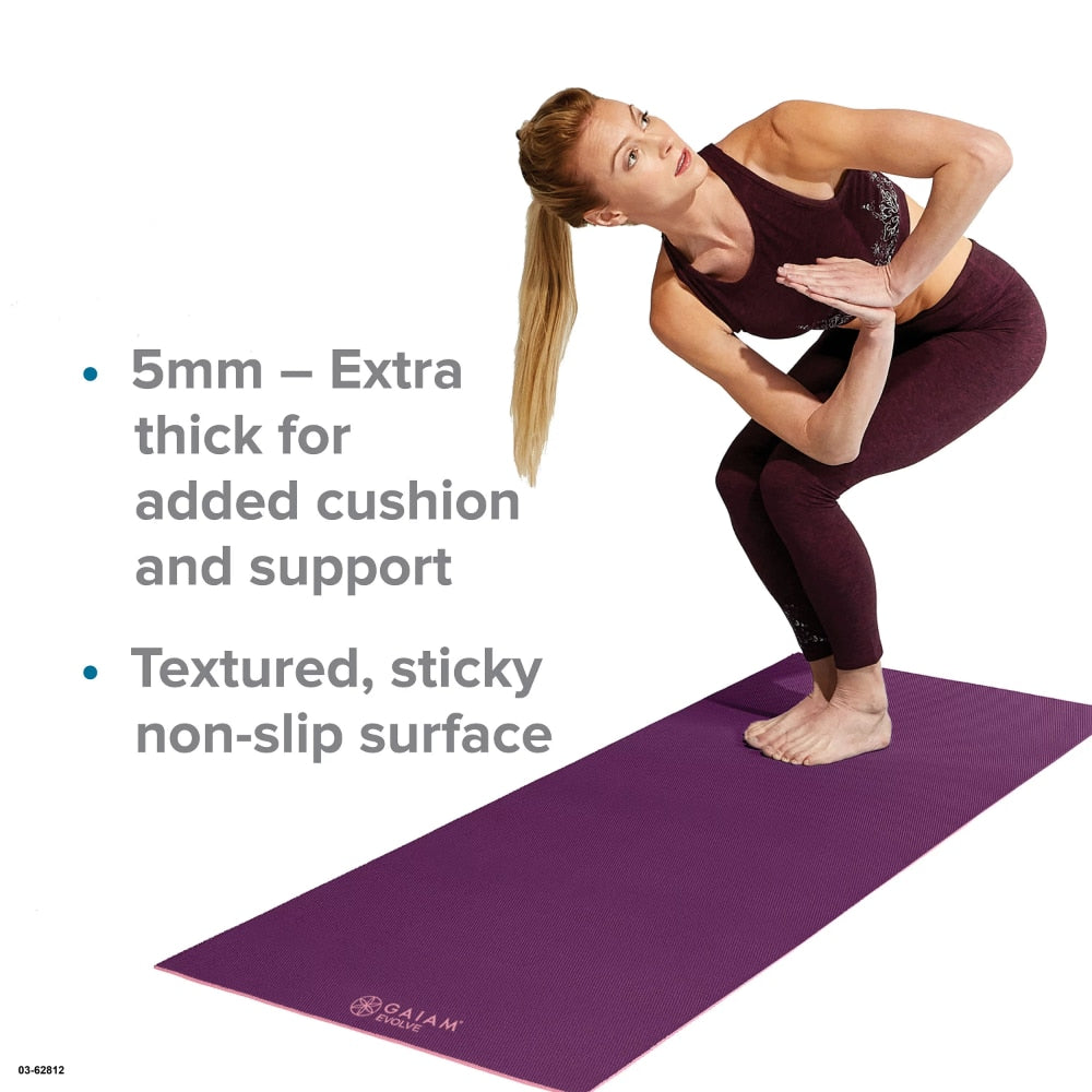 Reversible Yoga Mat, Berry