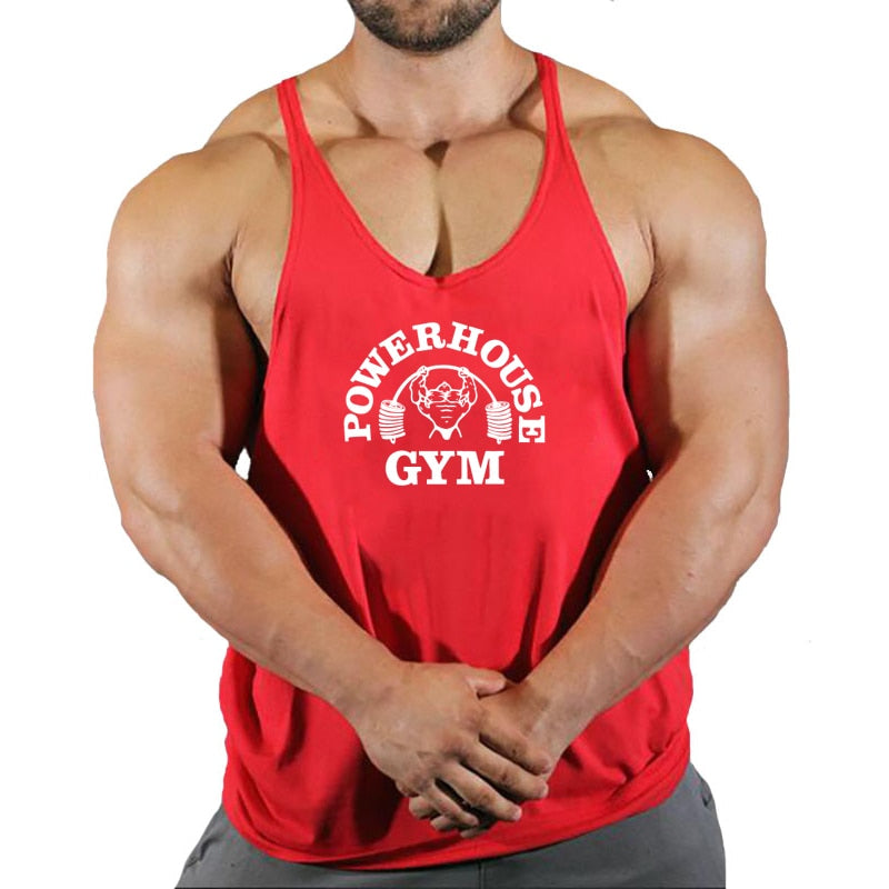 Fitness Clothing Gym T-shirts Suspenders