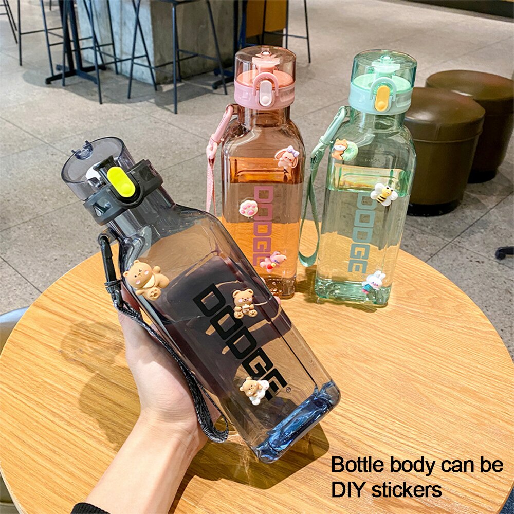 1000ml Sports Water Bottles Gym Leak-proof