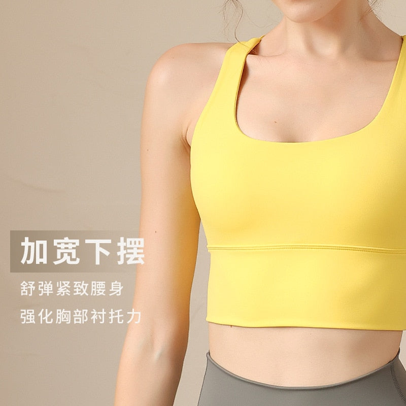 Yoga Sports Bra Shockproof