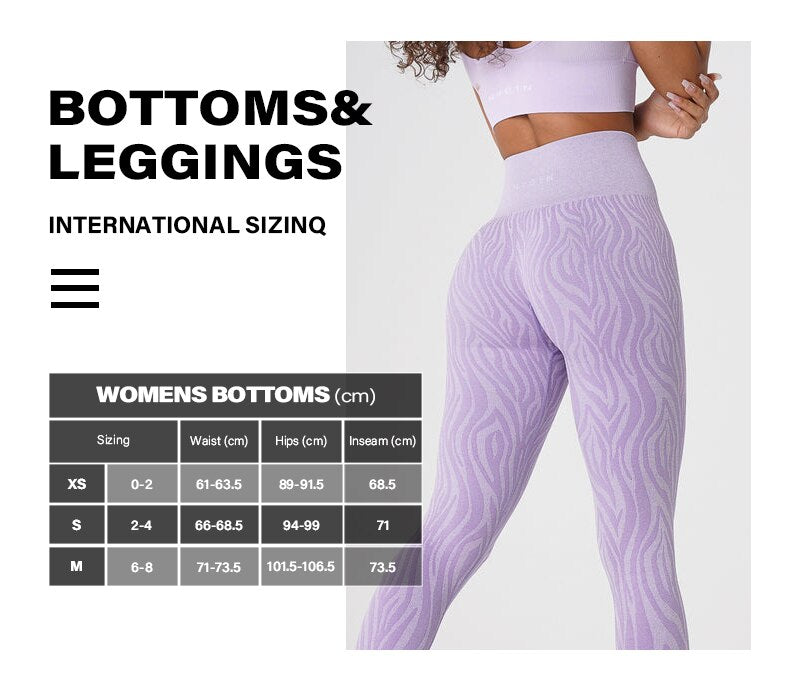 Zebra Pattern Seamless Leggings