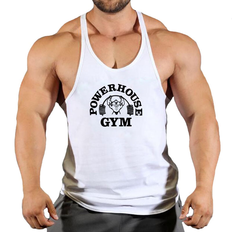 Fitness Clothing Gym T-shirts Suspenders