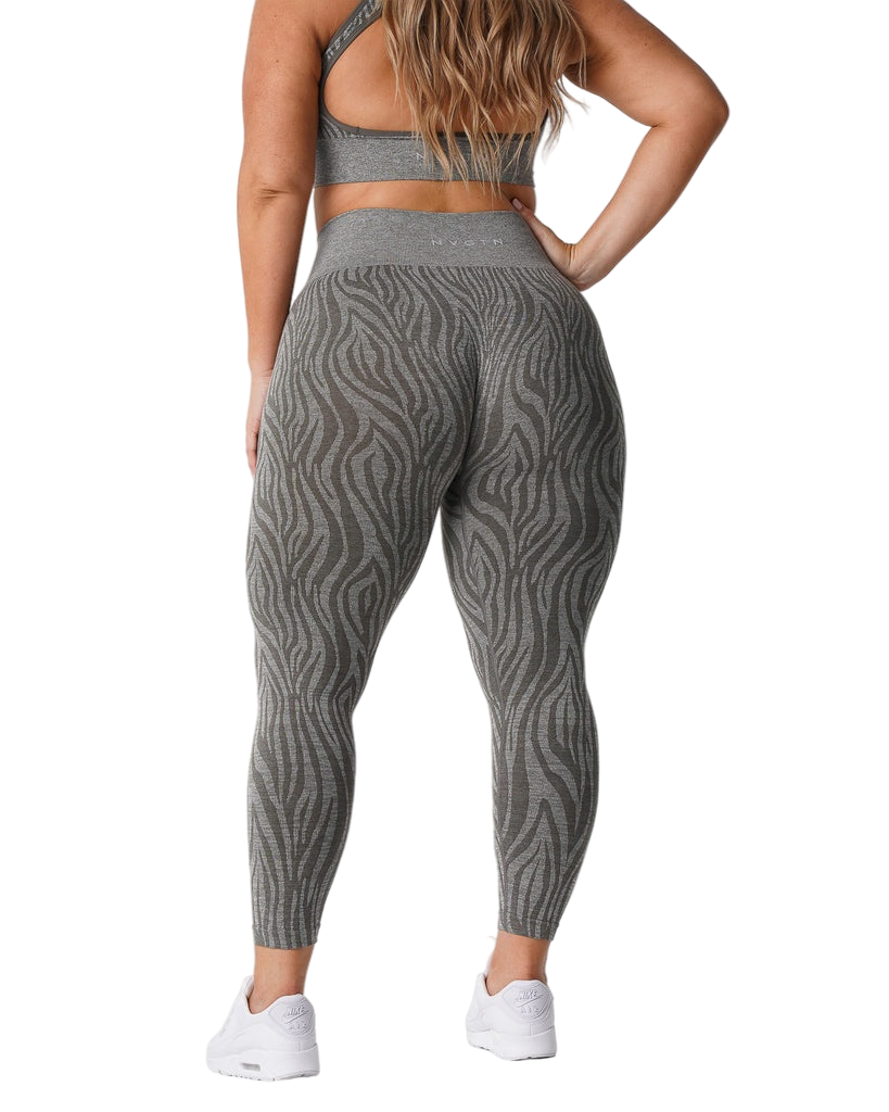 Zebra Pattern Seamless Leggings