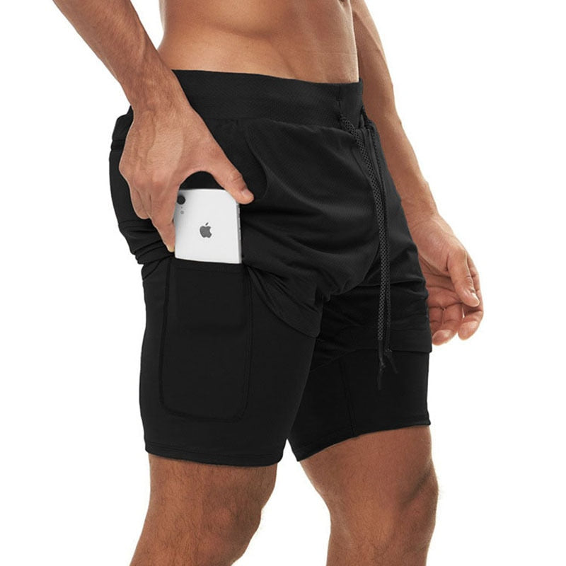 2023 Camo Running Shorts Men 2 In 1