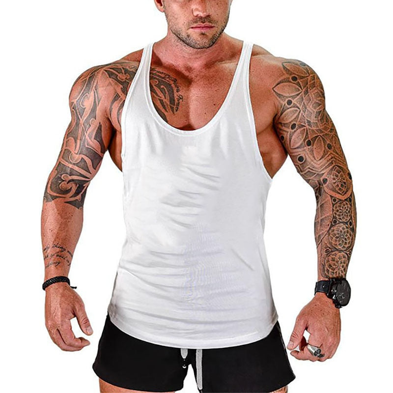 Fitness Clothing Gym T-shirts Suspenders
