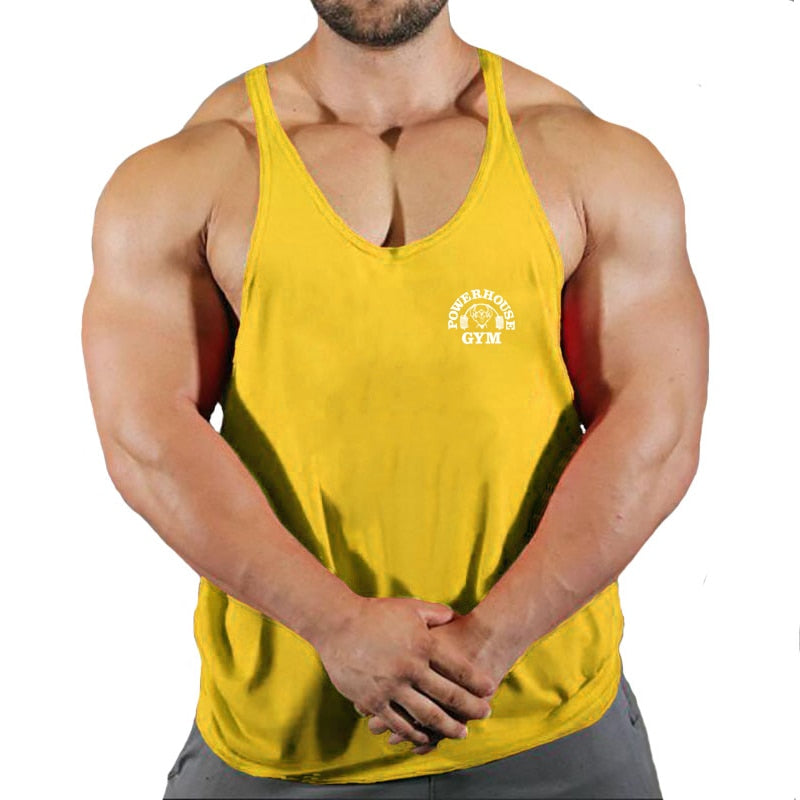 Fitness Clothing Gym T-shirts Suspenders