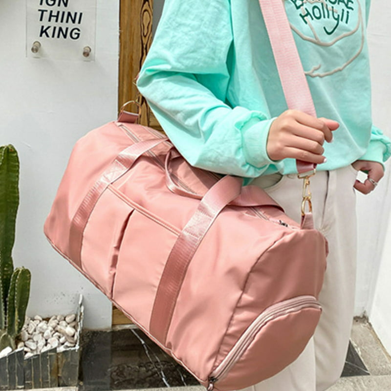 High-Quality Pink Duffle Bag
