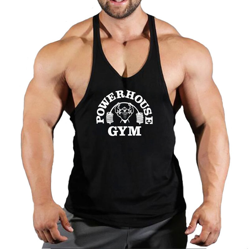Fitness Clothing Gym T-shirts Suspenders