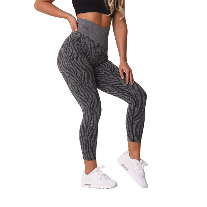 Zebra Pattern Seamless Leggings