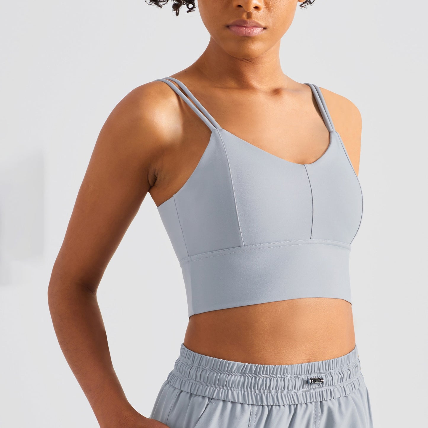 V Neck Push Up Yoga Bra