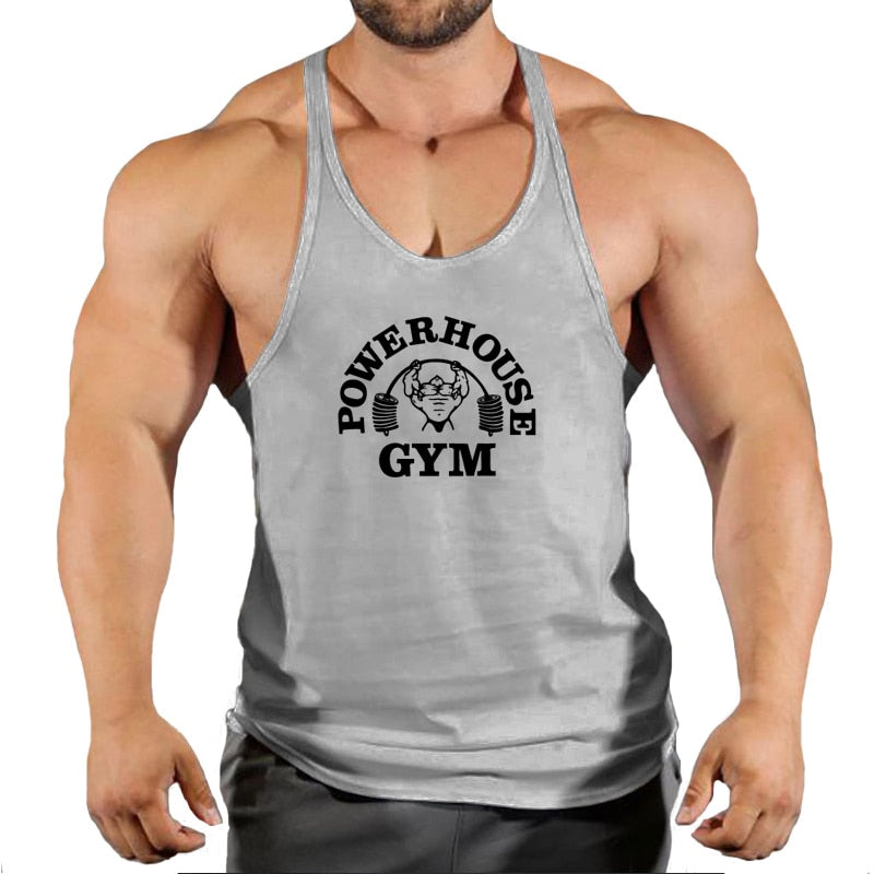 Fitness Clothing Gym T-shirts Suspenders