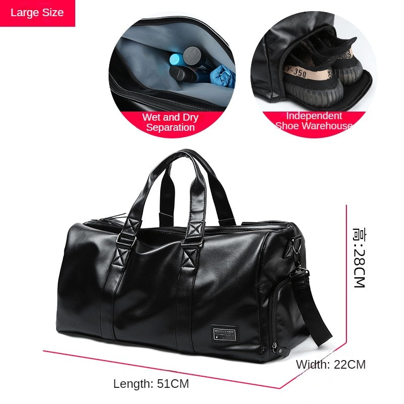 Premium Gym Bag Leather Sports Bag