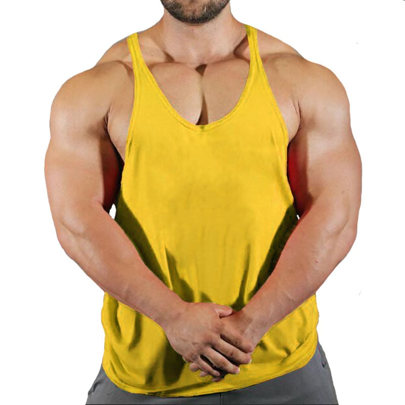 Fitness Clothing Gym T-shirts Suspenders