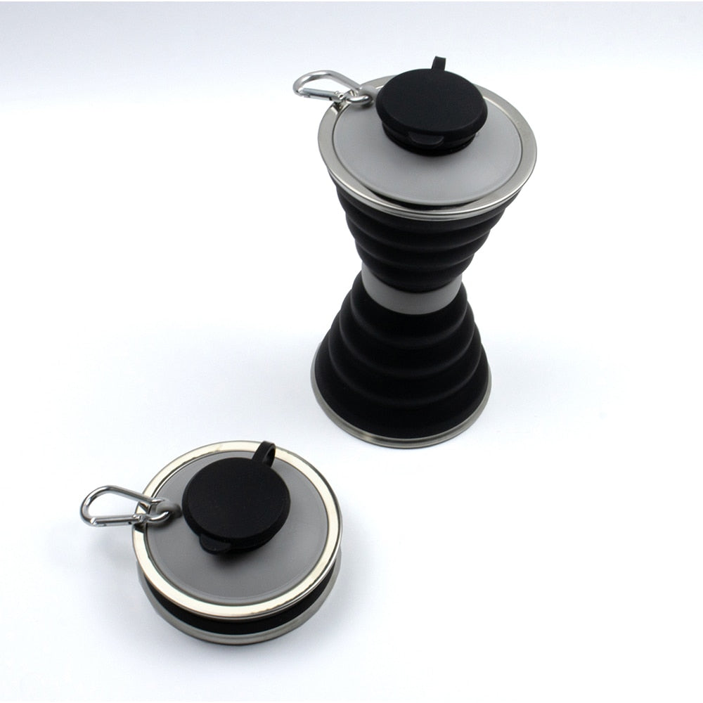 Silicone Water Bottle Cup Foldable Leak