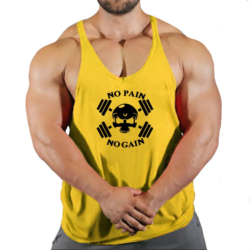 Fitness Shirt Gym Top Men Vests