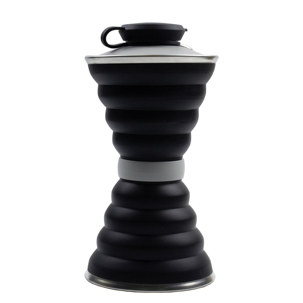 Silicone Water Bottle Cup Foldable Leak