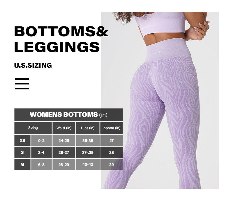 Zebra Pattern Seamless Leggings