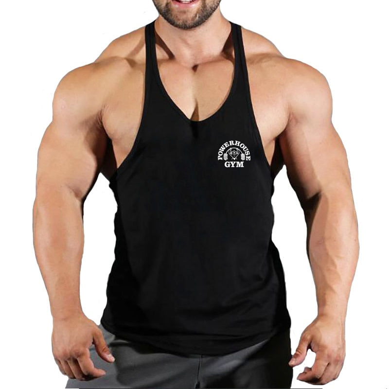 Fitness Clothing Gym T-shirts Suspenders