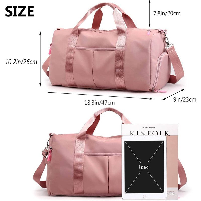 High-Quality Pink Duffle Bag