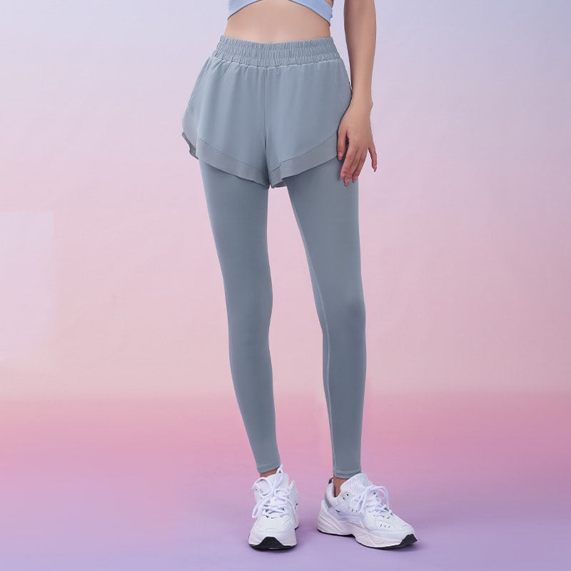 Women 2 In 1 Running Leggings