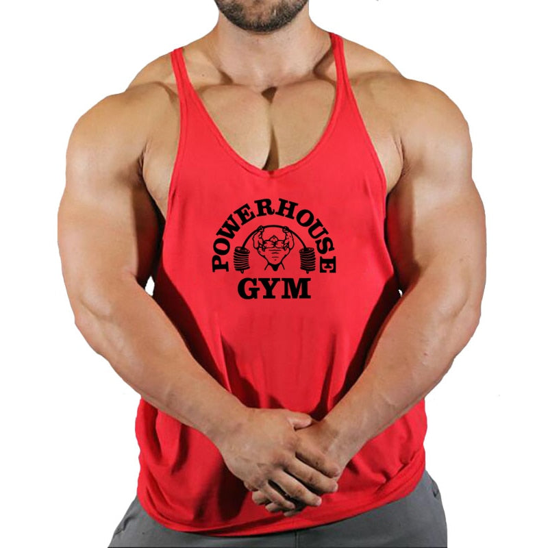 Fitness Clothing Gym T-shirts Suspenders