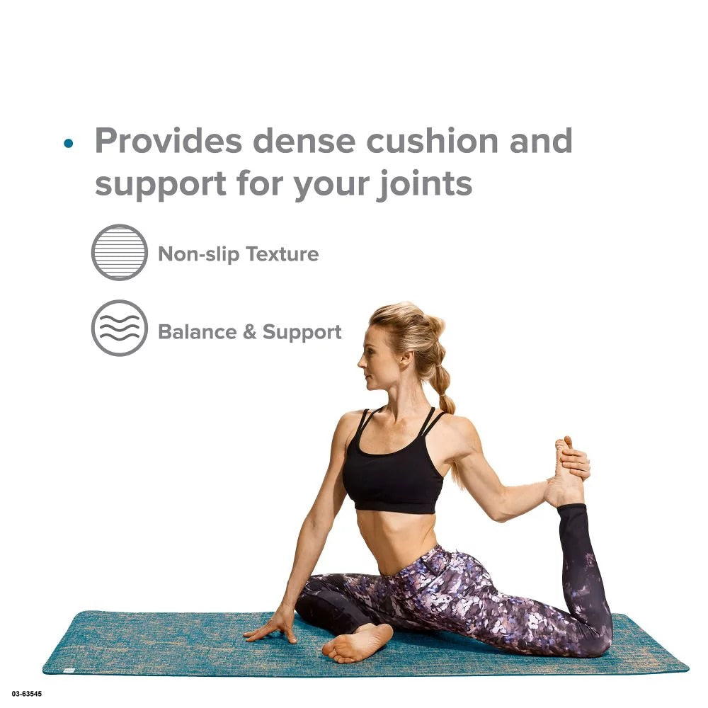 Jute Yoga Mat Teal