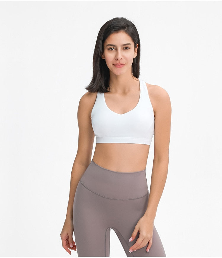 Sexy V-neck Sports Bra