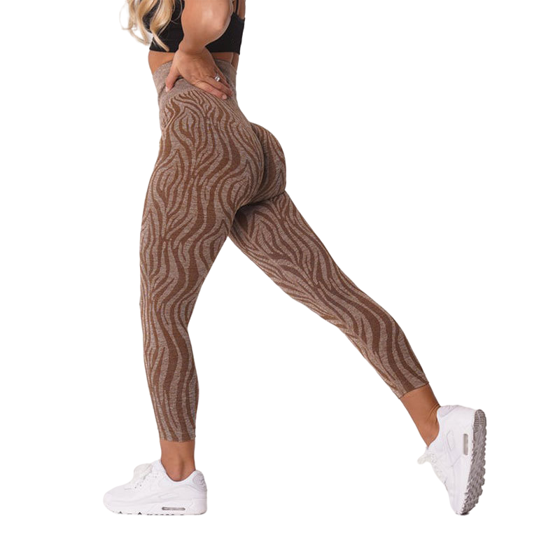 Zebra Pattern Seamless Leggings