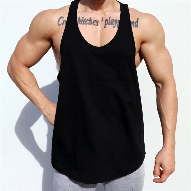 Men's Running Vest Gym Sleeveless Shirt