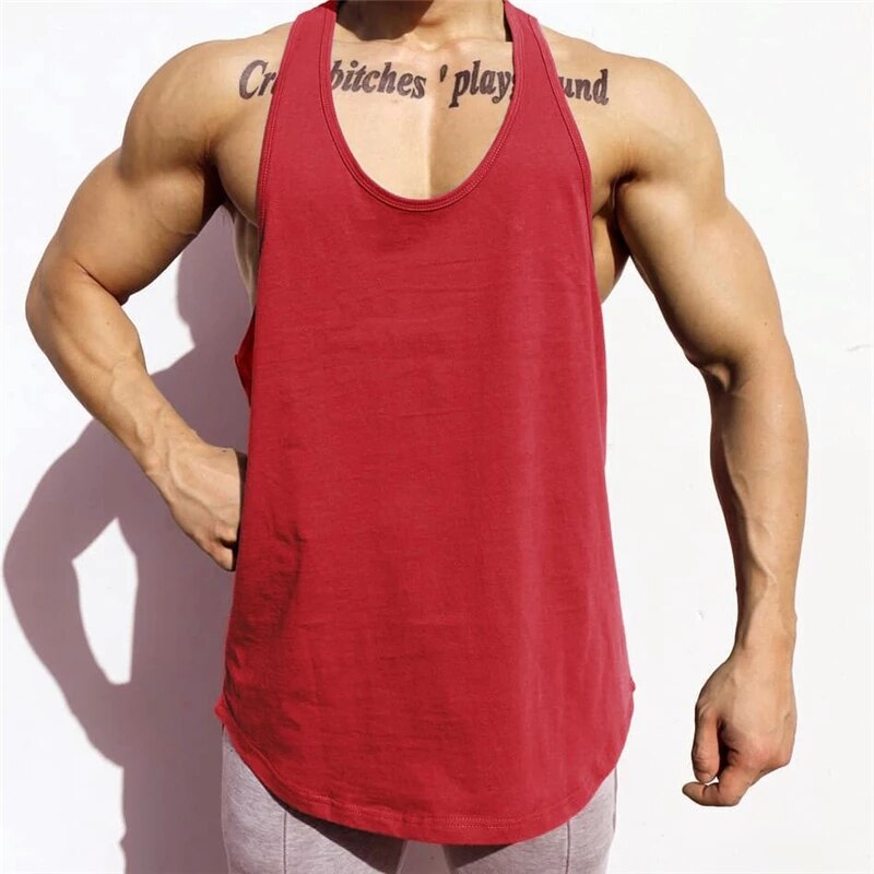 Men's Running Vest Gym Sleeveless Shirt