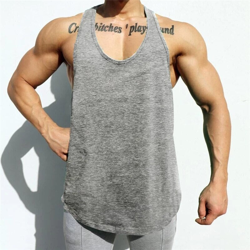 Men's Running Vest Gym Sleeveless Shirt