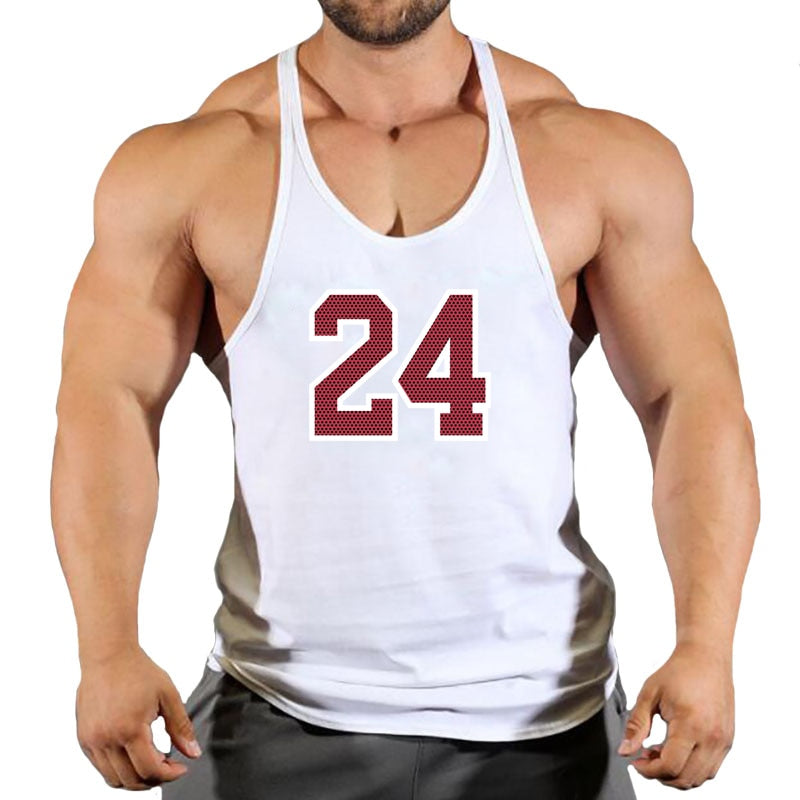 Brand Gym Clothing Cotton Singlets