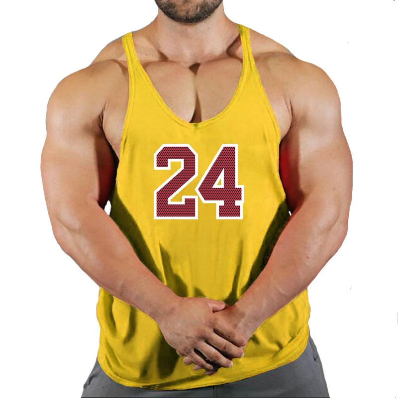 Brand Gym Clothing Cotton Singlets