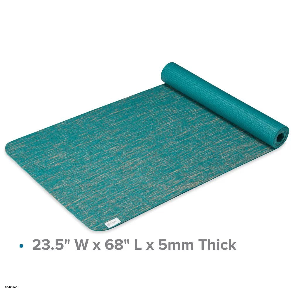 Jute Yoga Mat Teal