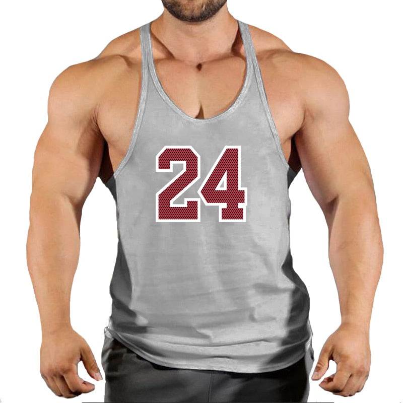 Brand Gym Clothing Cotton Singlets