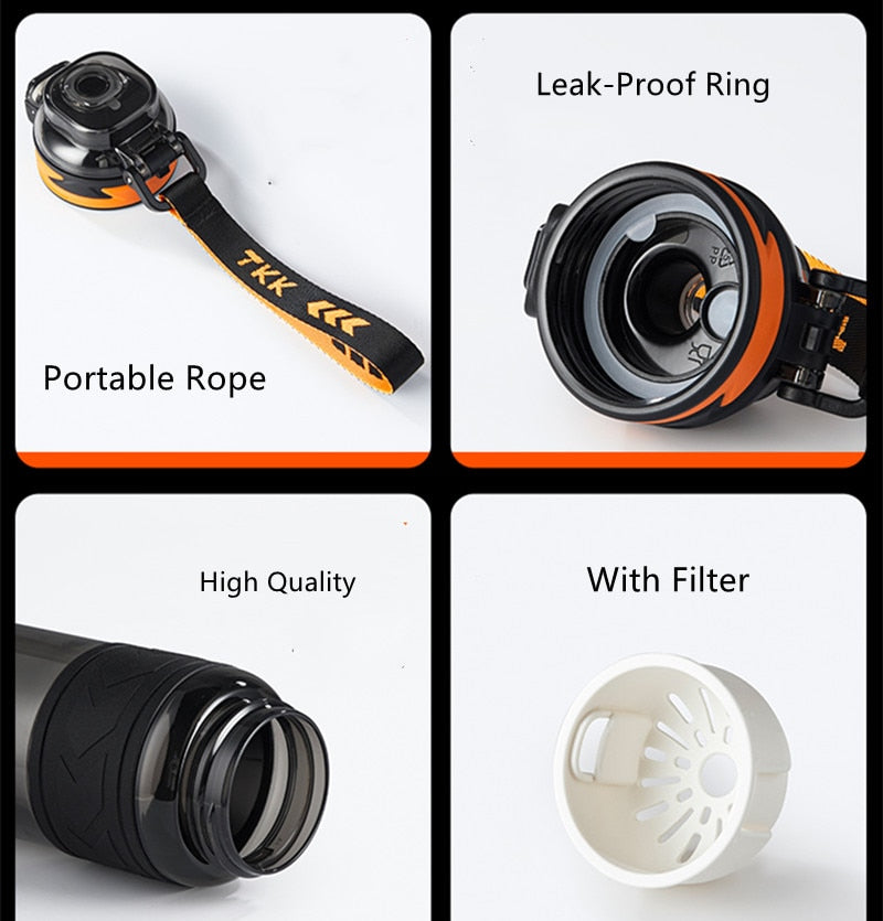 High Quality Material Water Bottle With Straw