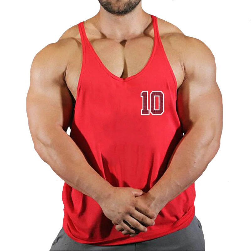 Brand Gym Clothing Cotton Singlets