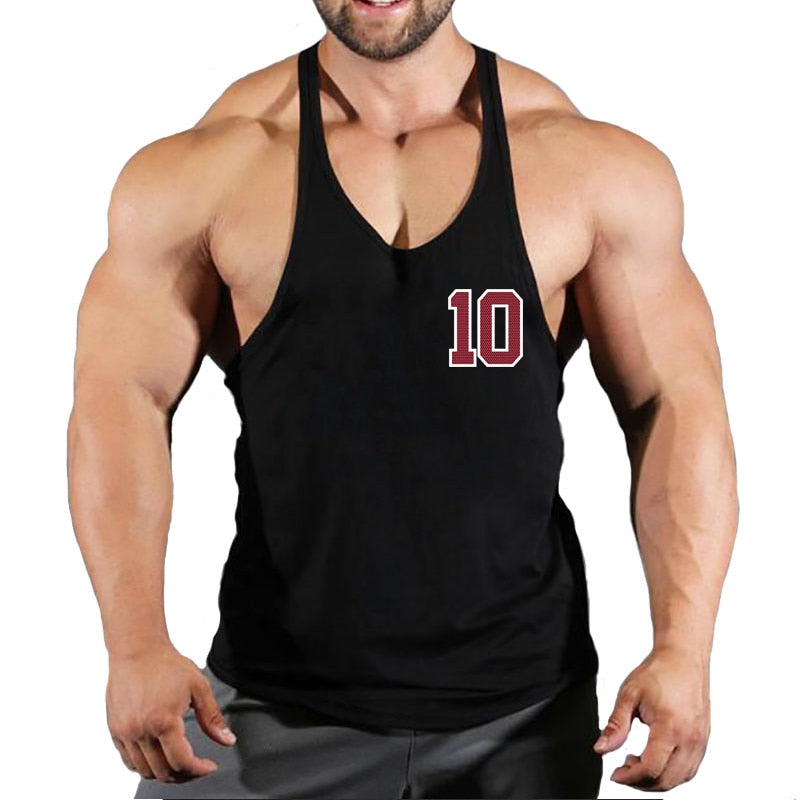 Brand Gym Clothing Cotton Singlets