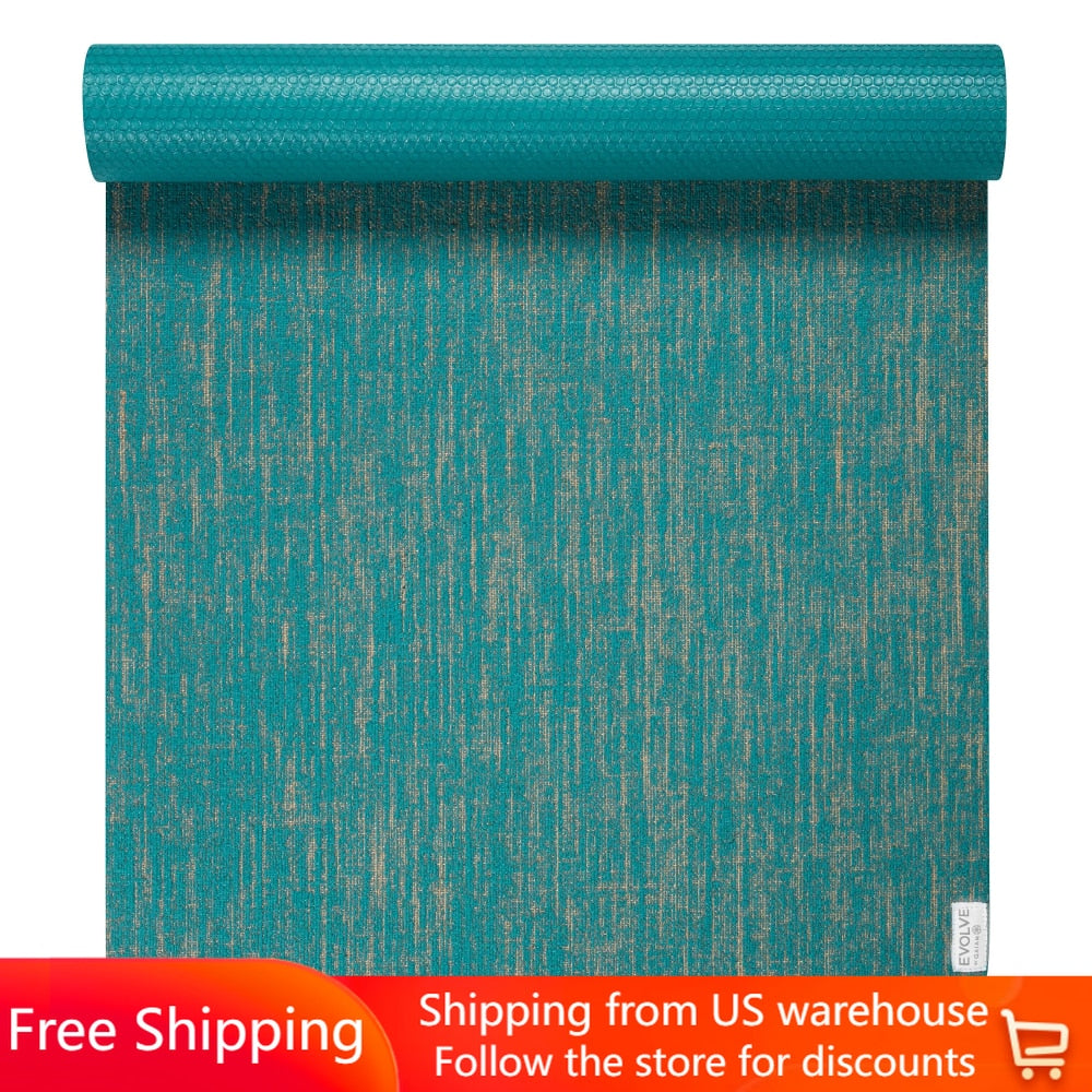 Jute Yoga Mat Teal